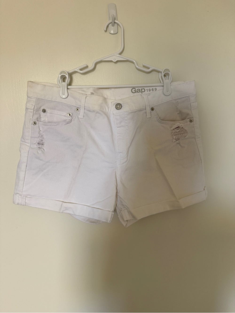 Women’s White GAP Shorts